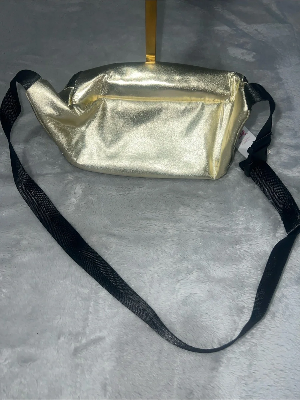 ✨ Justice Girls Gold Metallic Fanny Pack – NWT ✨